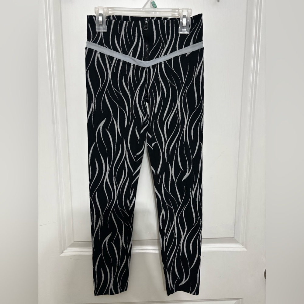 Babalu Black and White Patterned Leggings